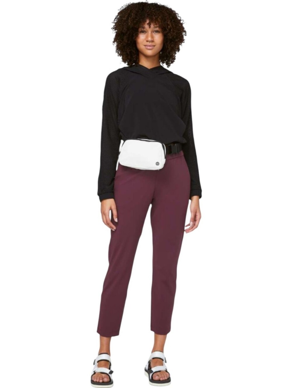 Lululemon On The Fly Woven Pant Burgandy Women's 12